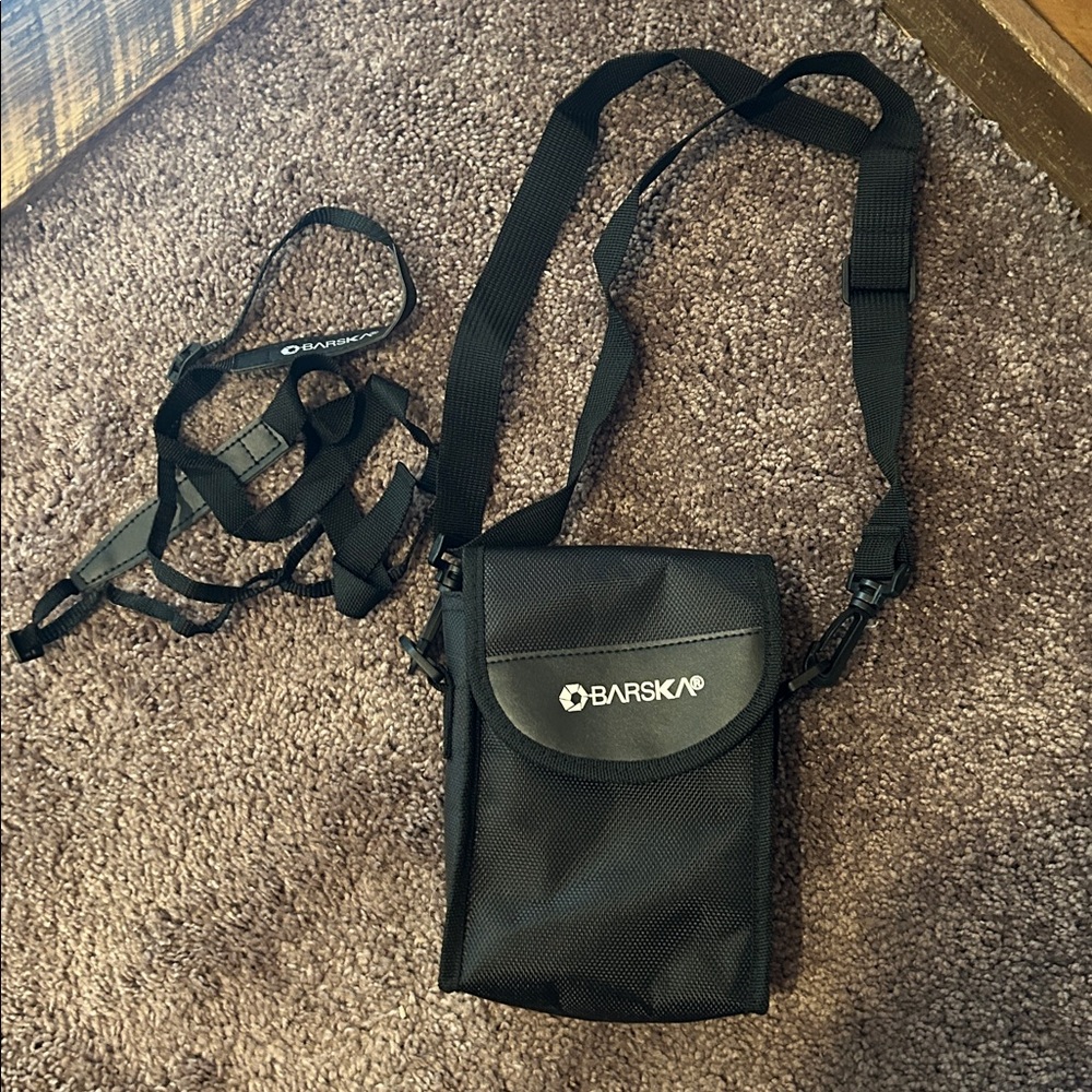 Barska binoculars black carrying case with long strap